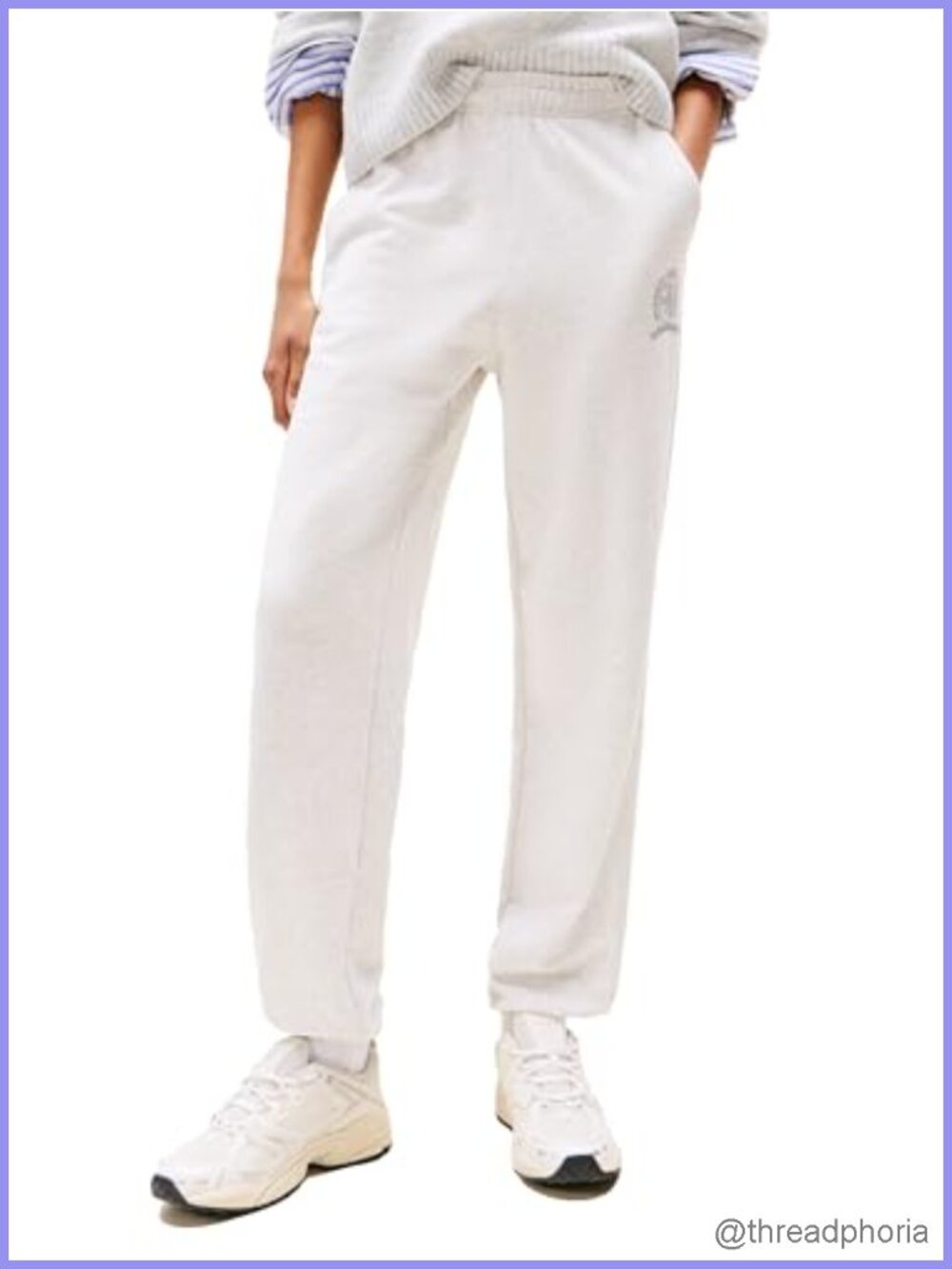 Women's Relaxed Fit Jogger Sweatpants 100% Cotton with Pockets